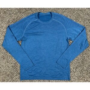 Lululemon Metal Vent Tech Long Sleeve T-Shirt Running Men's Sz Medium Blue